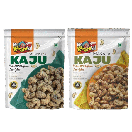 Kaju Salt & Pepper, Kaju Masala Ziplock (Combo of 2)